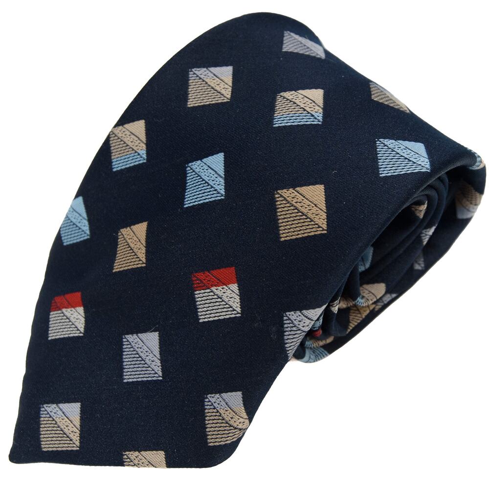 Vintage Brittania Blue Polyester 60's 70's Necktie Tie